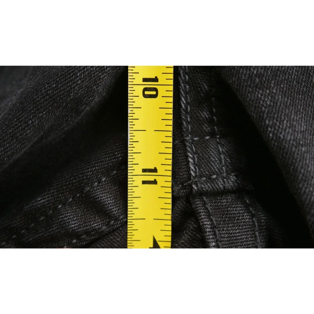 True Religion Jeans Men Size 33x28 Tailored Black Washed White Horseshoe Stretch